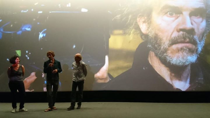 Laurent Wyss erzählt im Kino Rex Biel im Gespräch mit der Kinobetreiberin Epelbaum Edna…